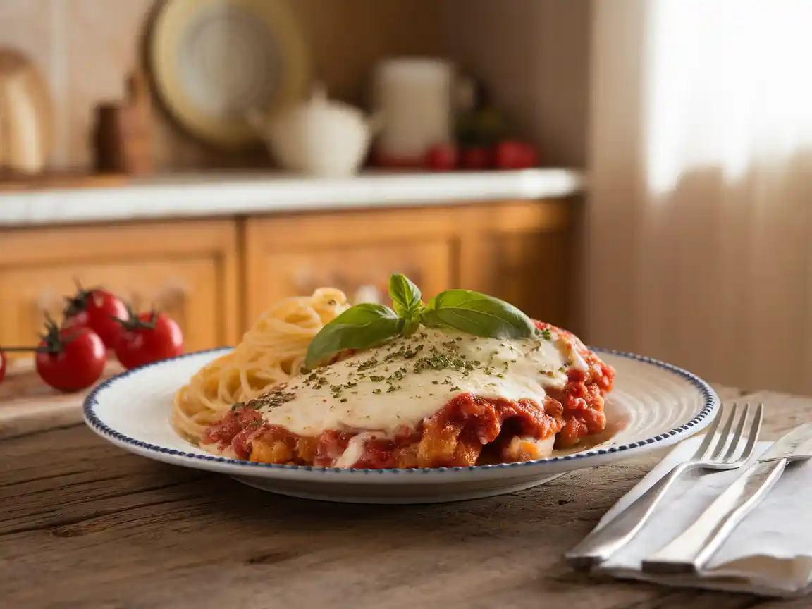 What's the difference between chicken parmesan and chicken parmigiana?