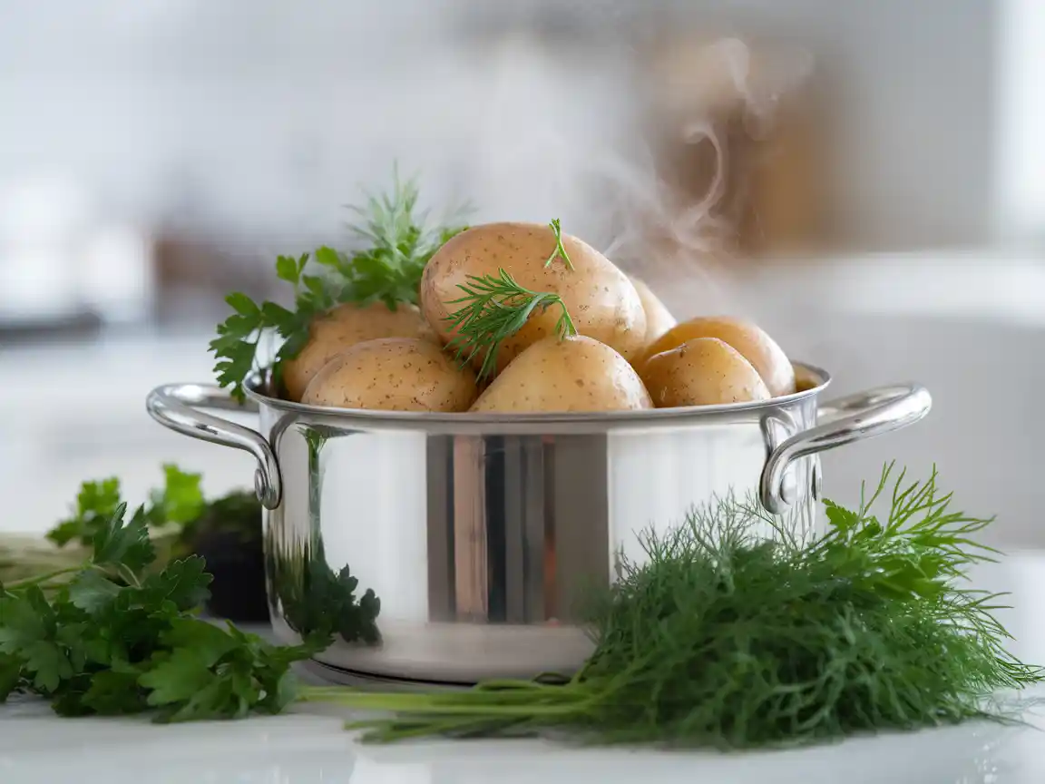 steamed potatoes