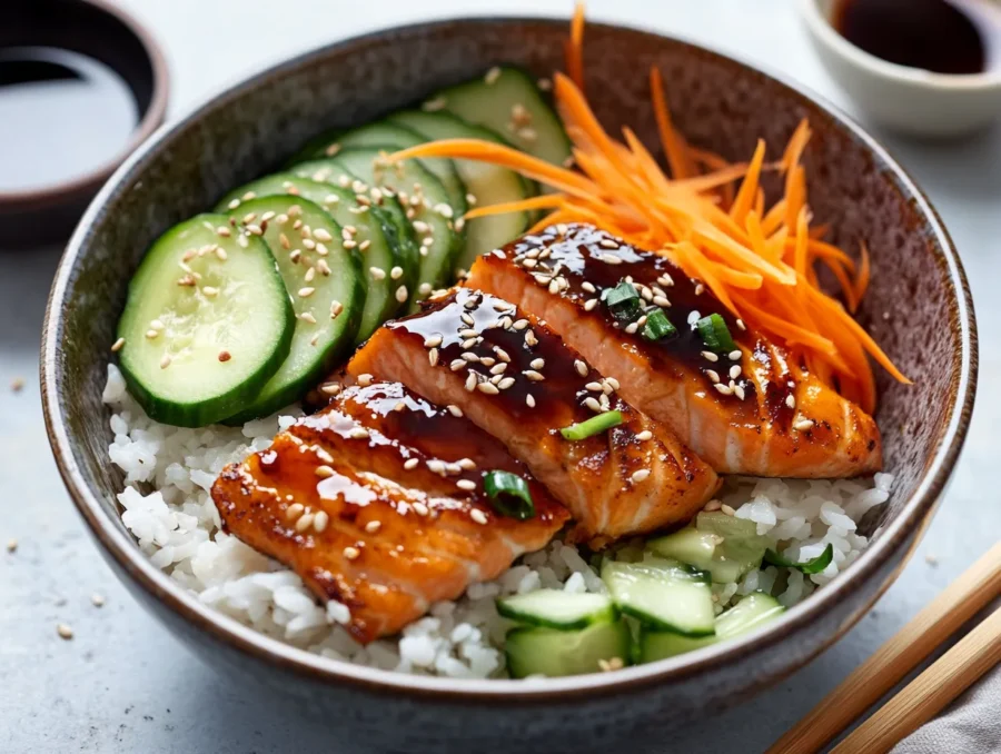 Irresistible Salmon Rice Bowls Recipe