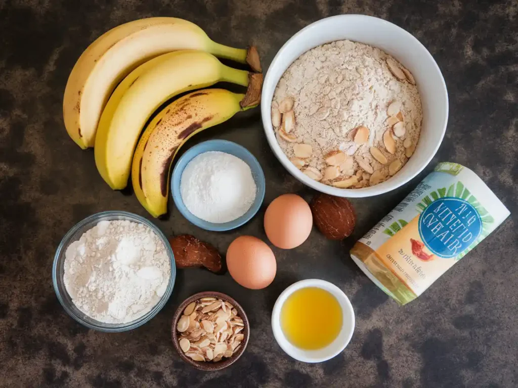 Flourless Banana Bread Ingredients